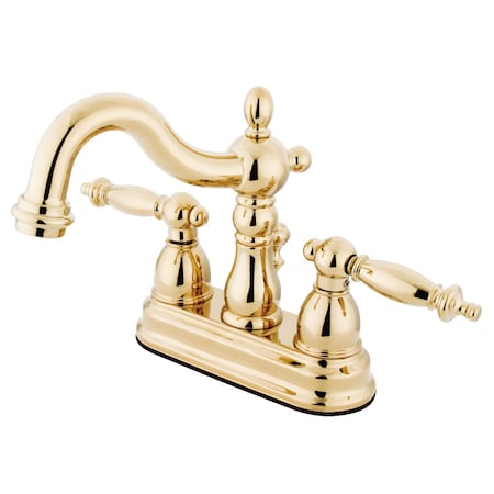 Kingston Brass KS1602TL 4" Centerset Bathroom Faucet, Polished Brass KS1602TL